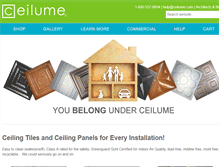 Tablet Screenshot of ceilume.com